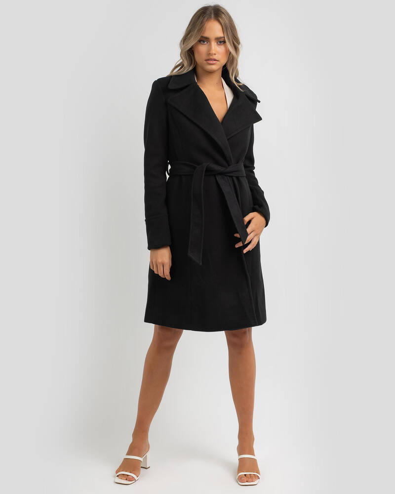 Ava And Ever Hallie Coat In Black - Fast Shipping & Easy Returns - City ...