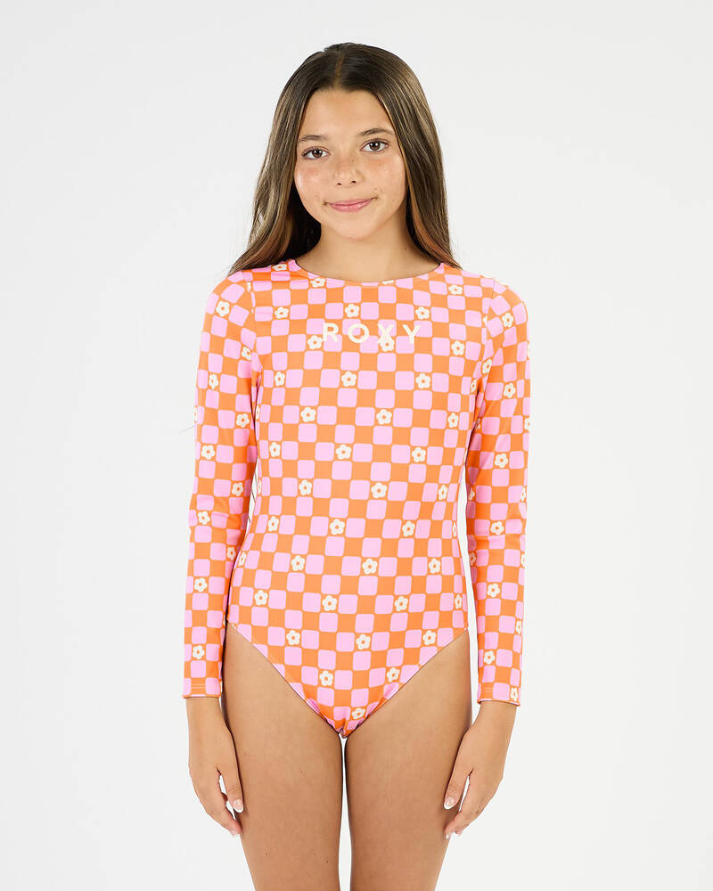 Roxy Girls' Flower Power Check Long Sleeve Surfsuit for Womens