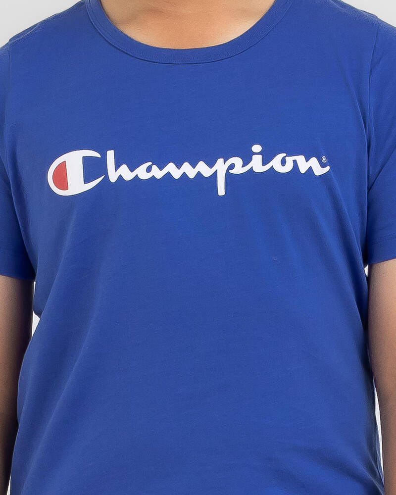 Champion Boys' Script T-Shirt for Mens