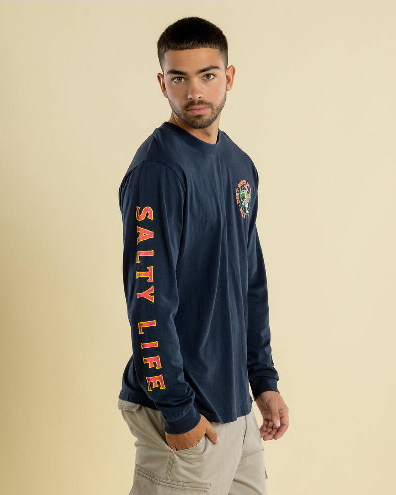 Salty Life Don't Worry Long Sleeve T-Shirt for Mens