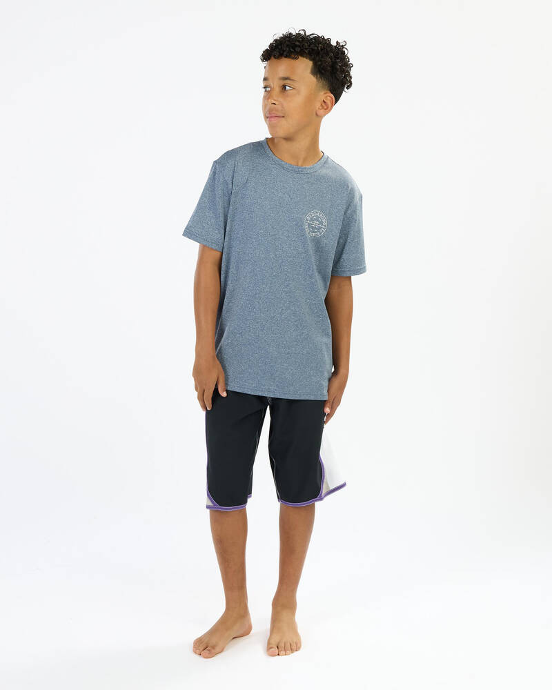 Billabong Boys Big Wave Daz Short Sleeve Rash Vest for Mens