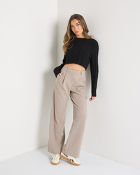 Ava And Ever Bookworm Cable Knit Jumper for Womens image number null