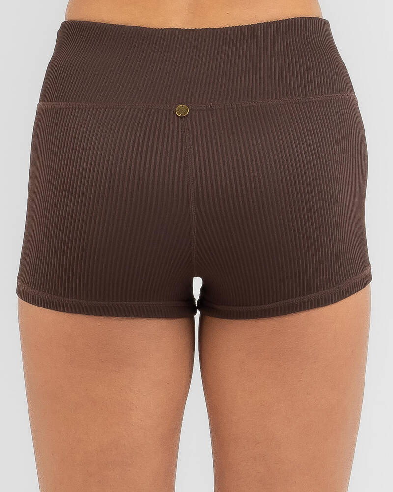 Kaiami Ashton Rib Shortie Bikini Bottom for Womens