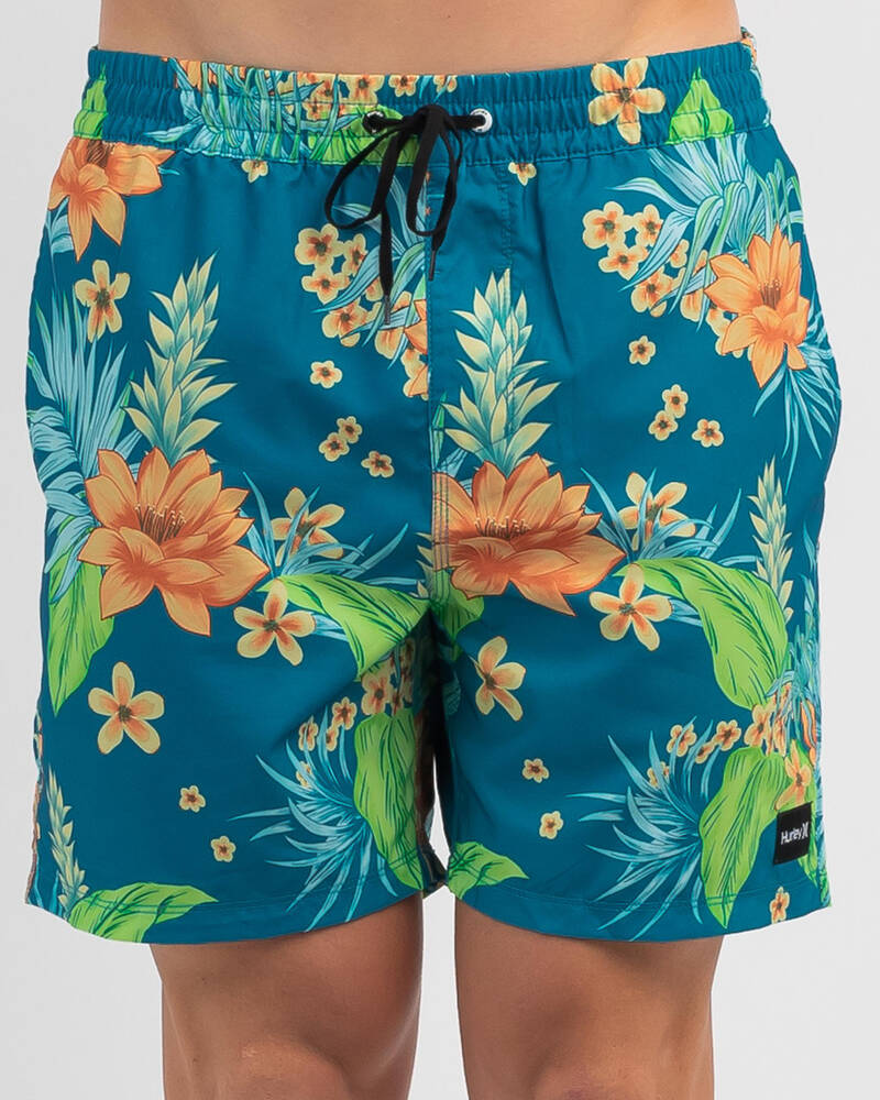 Shop Hurley Cannonball Volley Board Shorts In Cyber Teal Fast