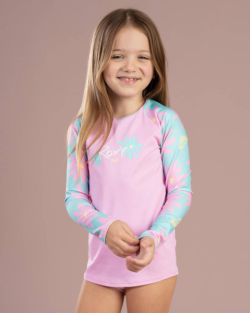 Roxy Toddlers' Marguerite Long Sleeve Rash Vest Set for Womens