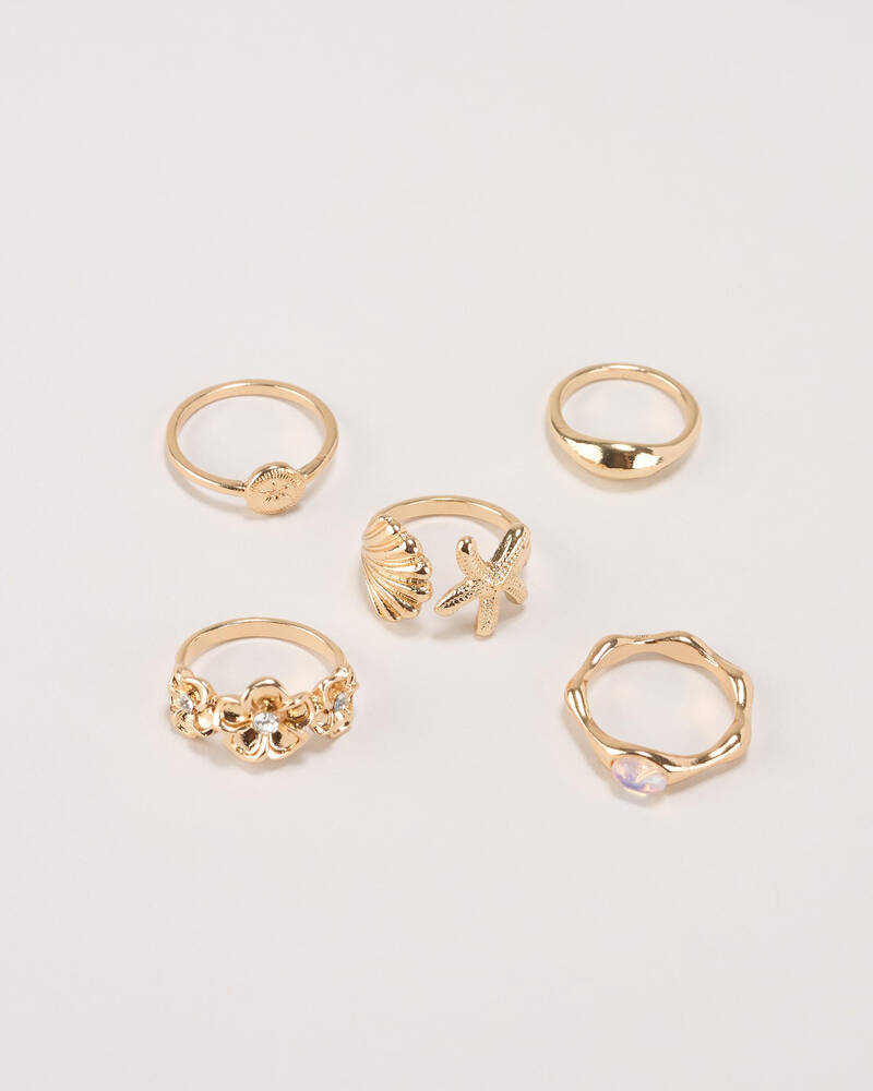 Karyn In LA Lucia Pearl Ring Pack for Womens