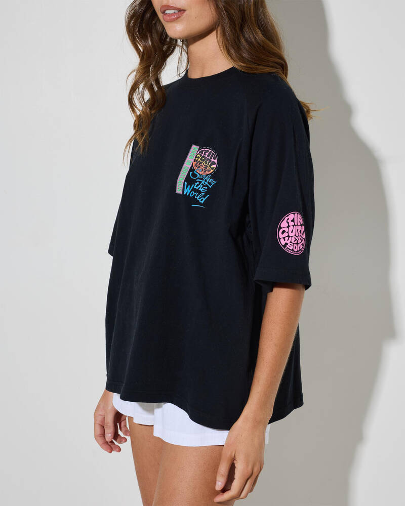 Rip Curl Surf The World Boxy T-Shirt for Womens