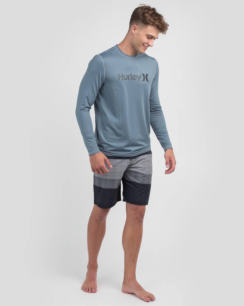 Hurley One And Only Long Sleeve Rash Vest for Mens