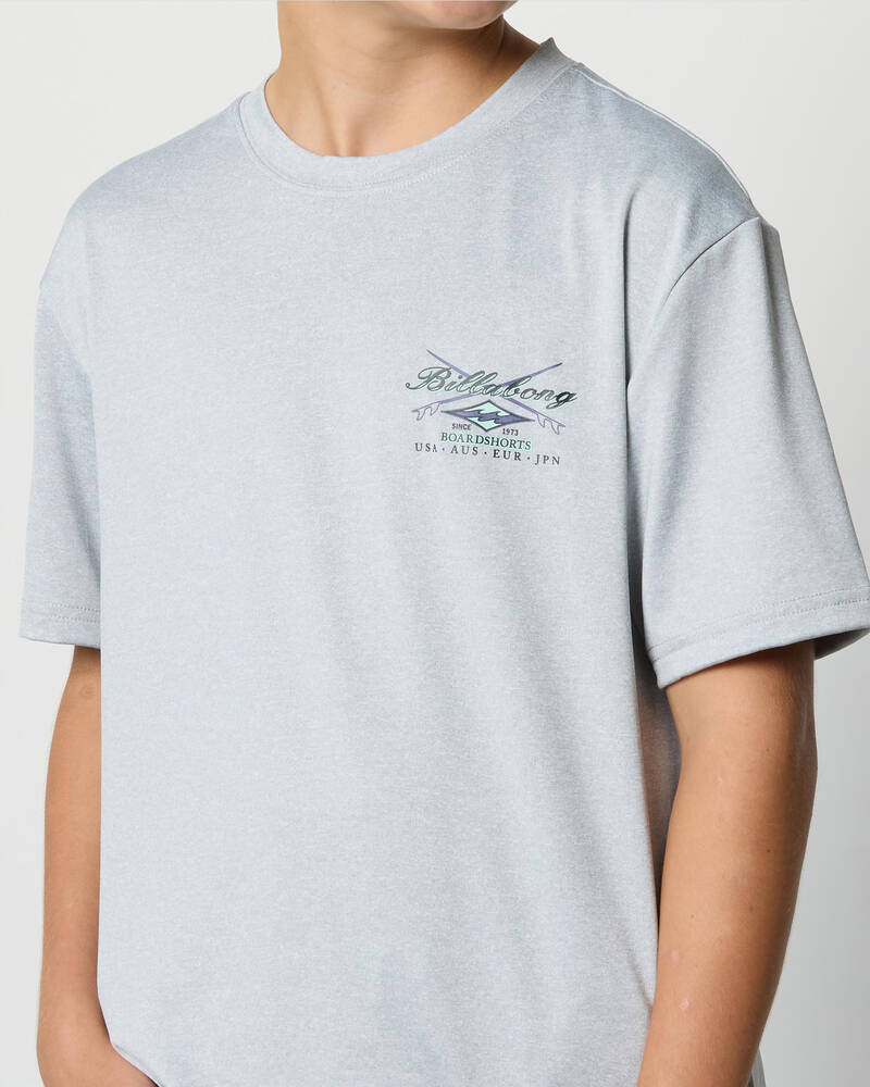 Billabong Boys' Crossboards Short Sleeve Rash Vest for Mens