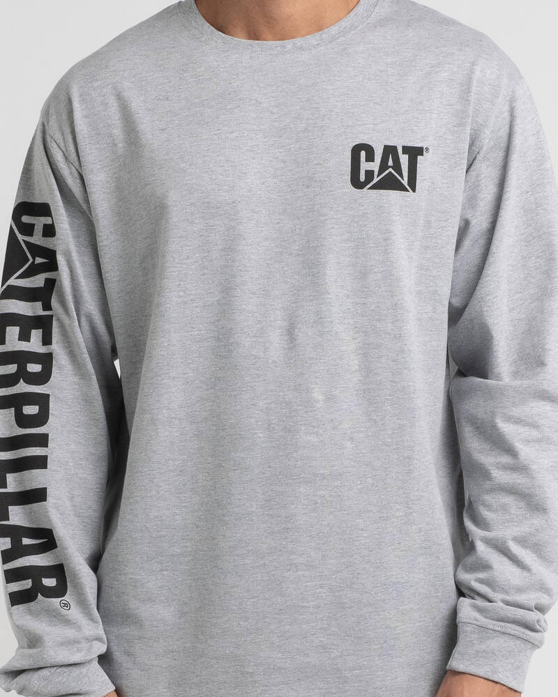 Cat Trademark Banner Long Sleeve T-Shirt for Mens