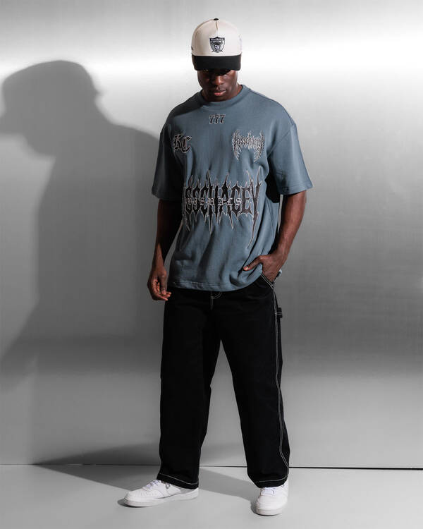 Kiss Chacey Abrasion Loopback Street T-Shirt for Mens