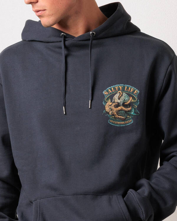 Salty Life Into The Deep Hoodie for Mens