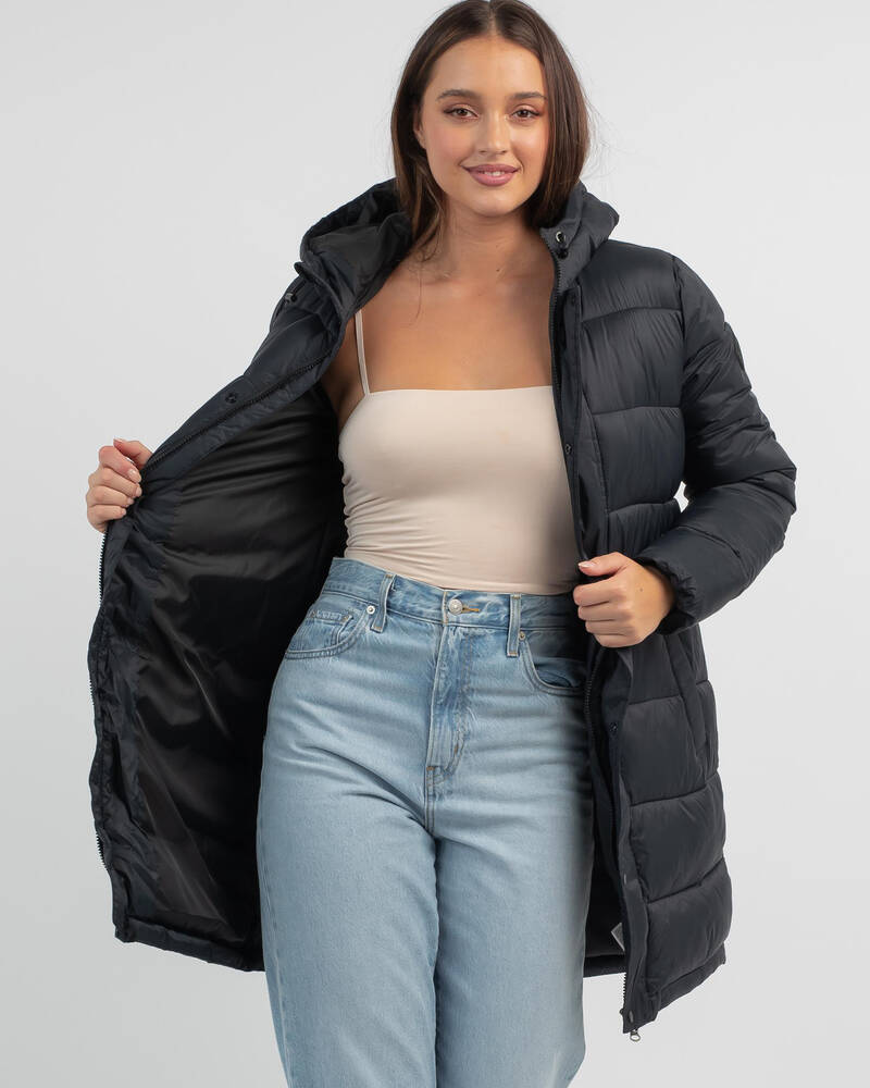 Roxy Ocean Peaks Hooded Puffer Jacket for Womens
