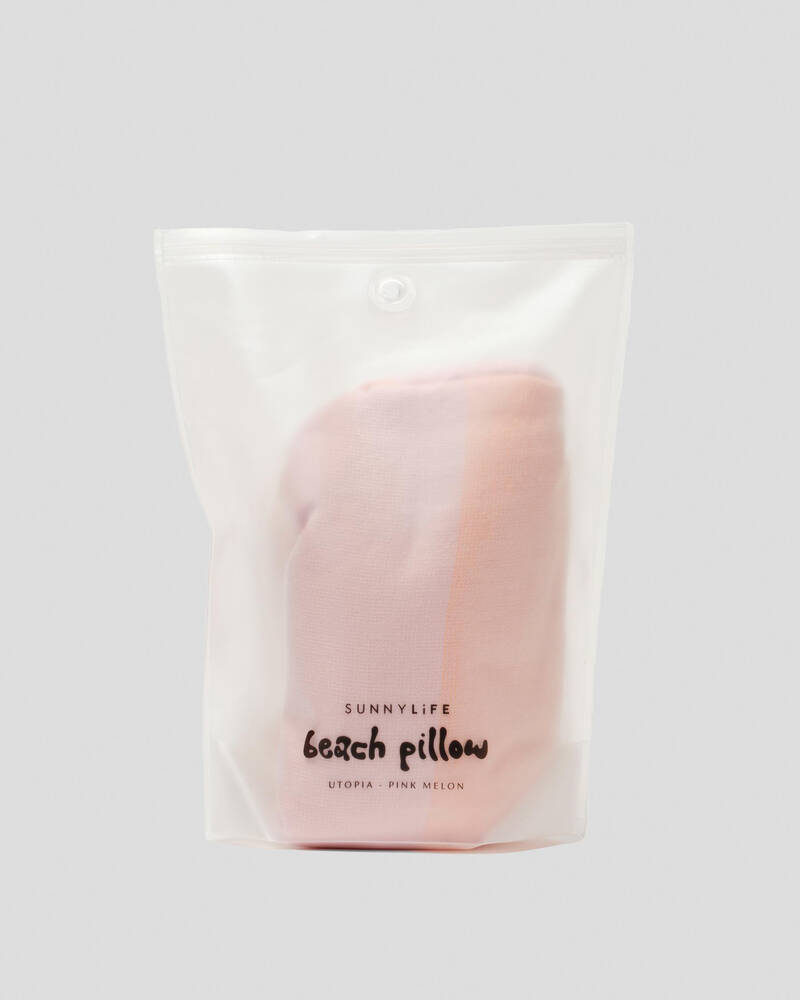 Sunnylife Utopia Pink Melon Beach Pillow for Unisex