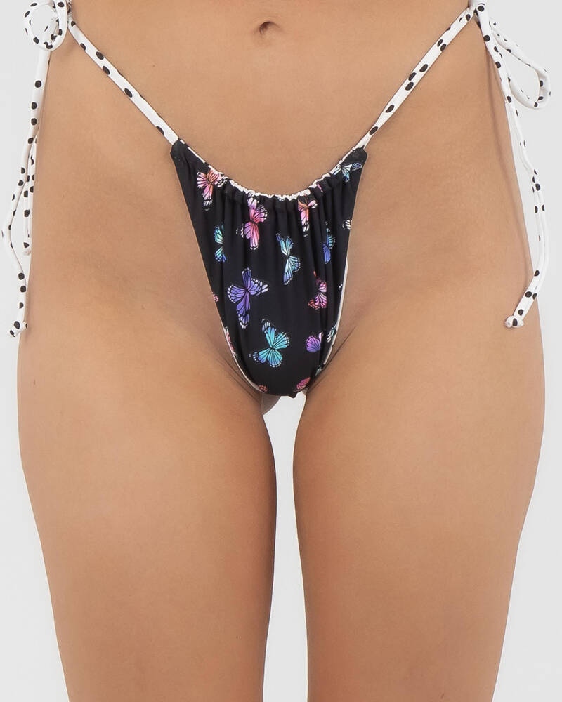 Kaiami Flutter Reversible Bikini Bottom for Womens