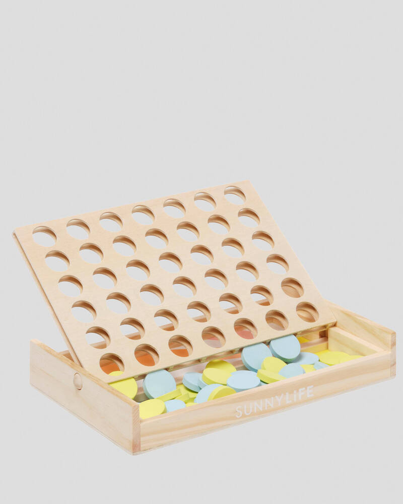 Sunnylife Poolside Mini 4 in a Row Game for Unisex