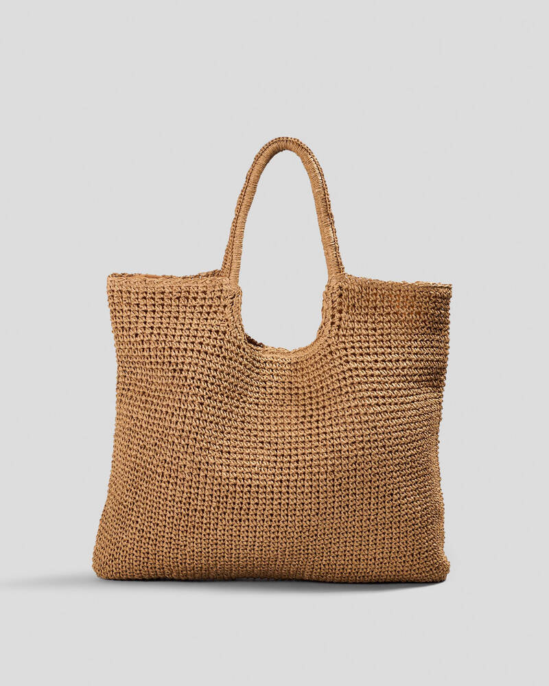 Roxy Coconut Pie Straw Bag for Womens