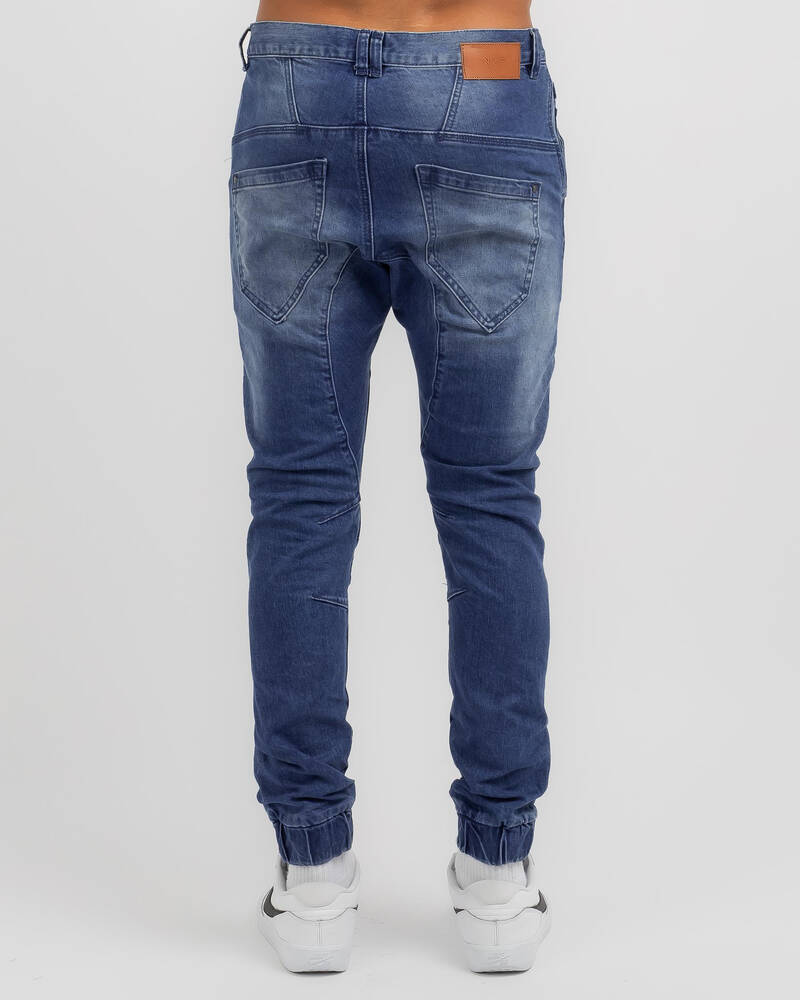 Nena & Pasadena Viper Denim Jogger Pants for Mens