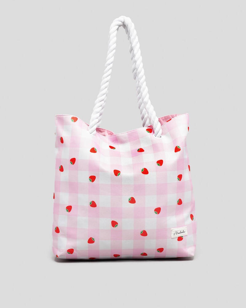 Mooloola Strawberry Kiss Beach Bag for Womens