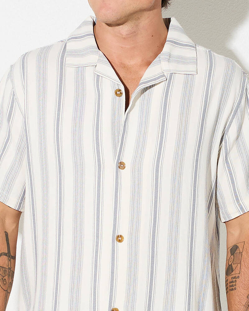 Rhythm Turkish Stripe Short Sleeve Shirt for Mens