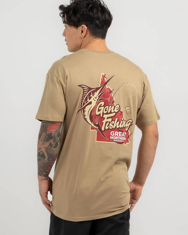 Great Northern Gone Fishing T-Shirt V1 for Mens