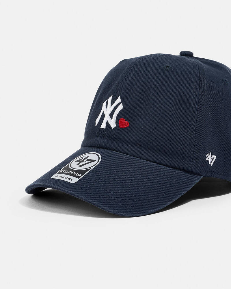 Forty Seven NY Hearts Clean Up Baserunner Cap for Womens