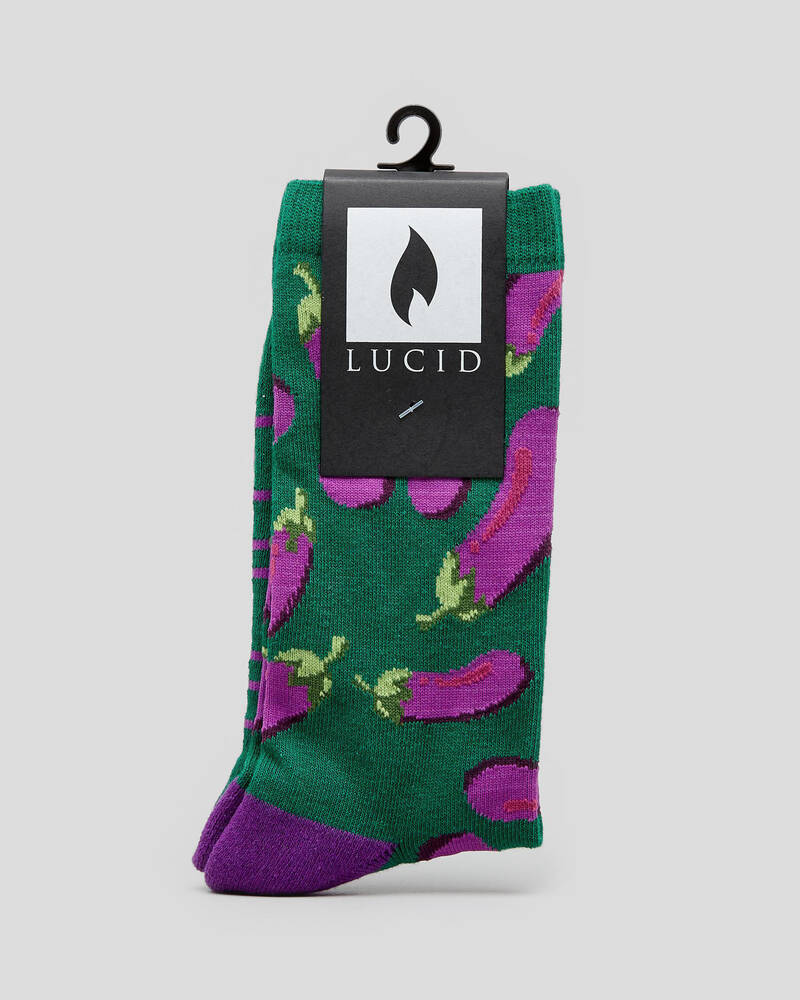 Lucid Eggplant Socks for Mens
