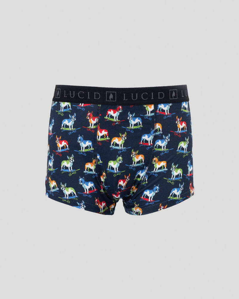 Lucid Boys' Skate Dog Fitted Boxers for Mens