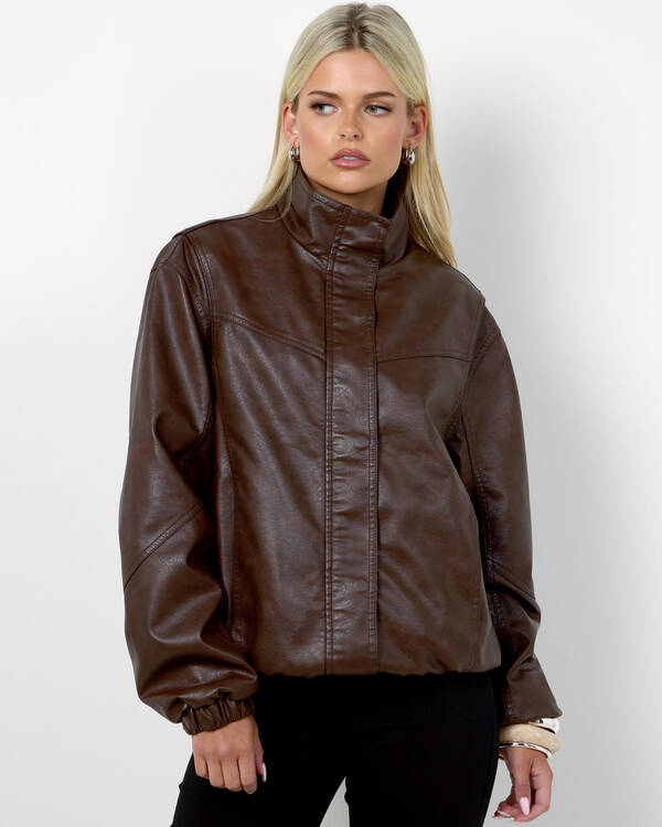 Blaise Faux Leather Jacket