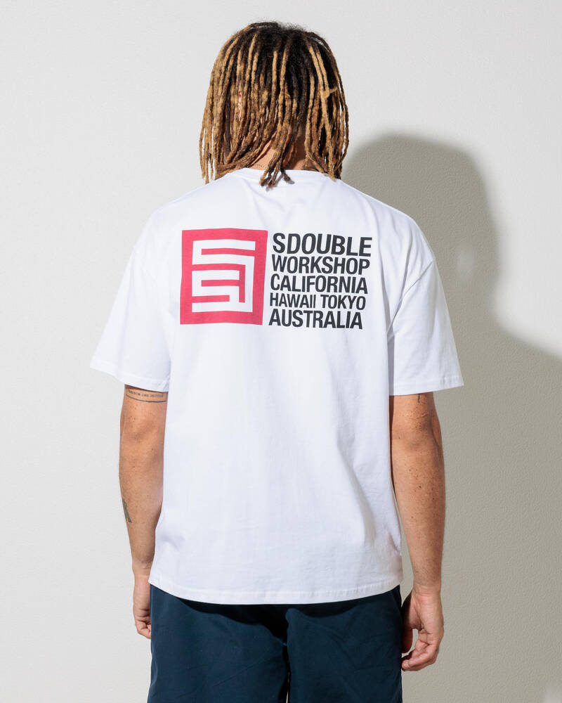 S-Double City Cube T-Shirt for Mens