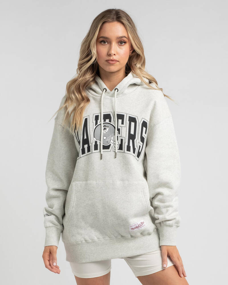 Mitchell & Ness Oakland Raiders Vintage NFL Play Clock Hoodie for Womens