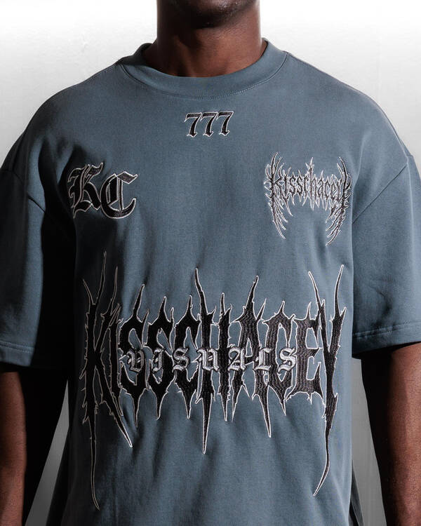 Kiss Chacey Abrasion Loopback Street T-Shirt for Mens