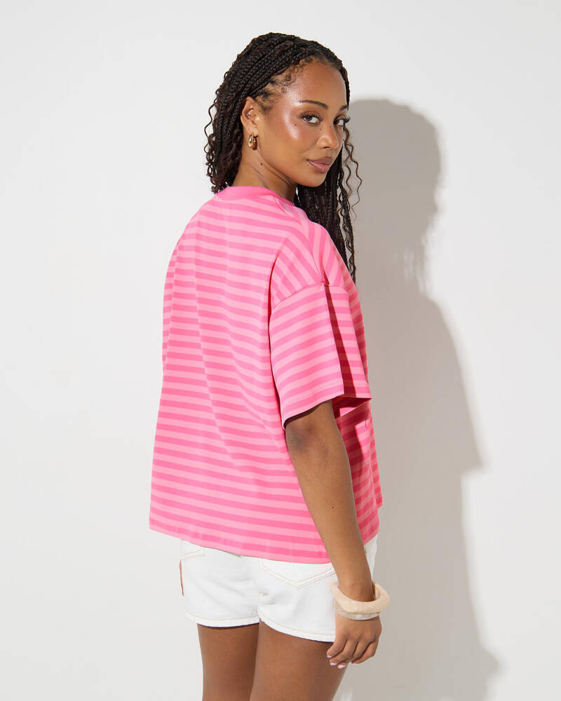 Mooloola Jordie Striped Short Sleeve T-Shirt for Womens