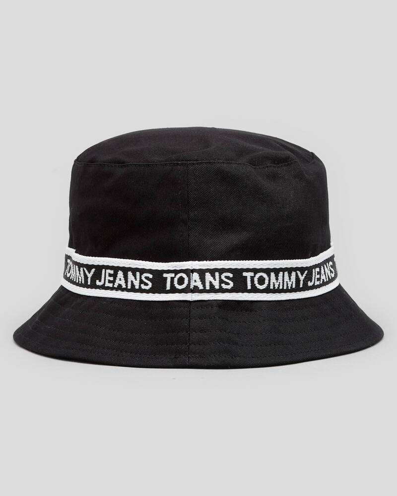 Tommy Hilfiger Mini Logo Tape Bucket Hat for Womens