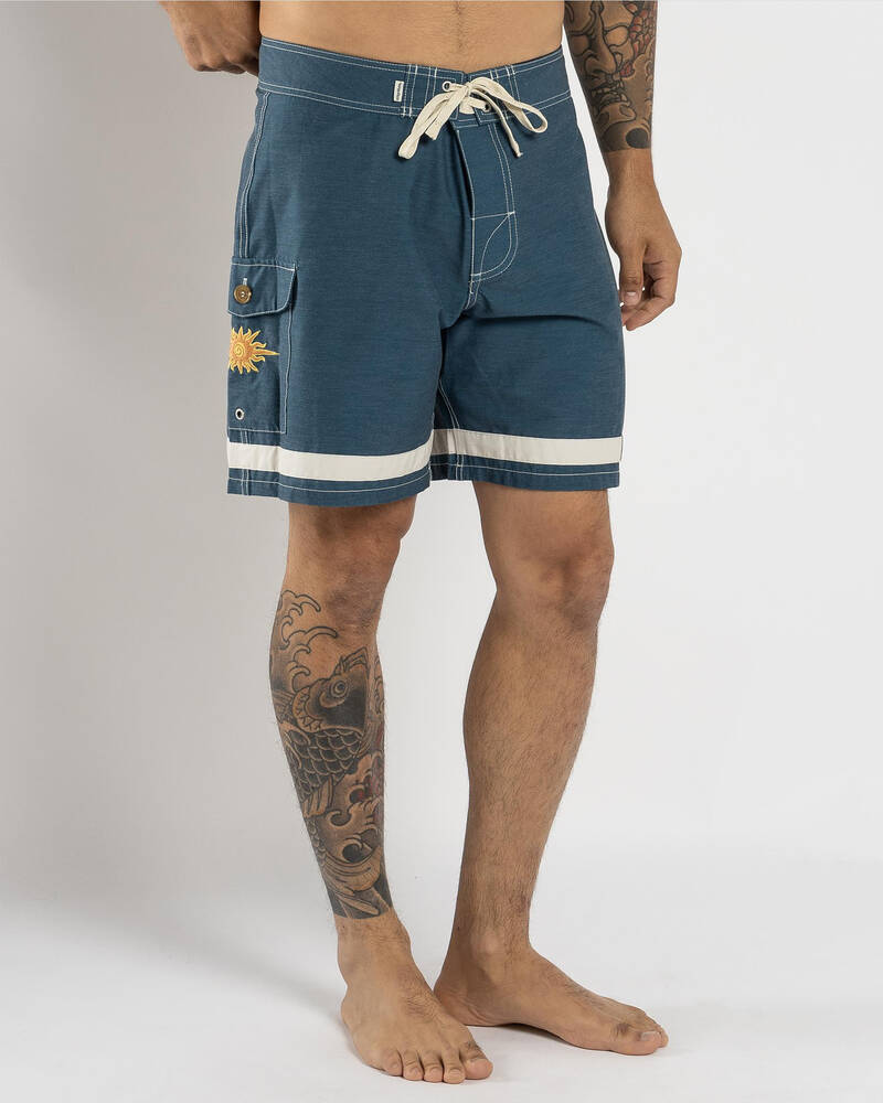 Rhythm Signature Stripe Board Shorts for Mens