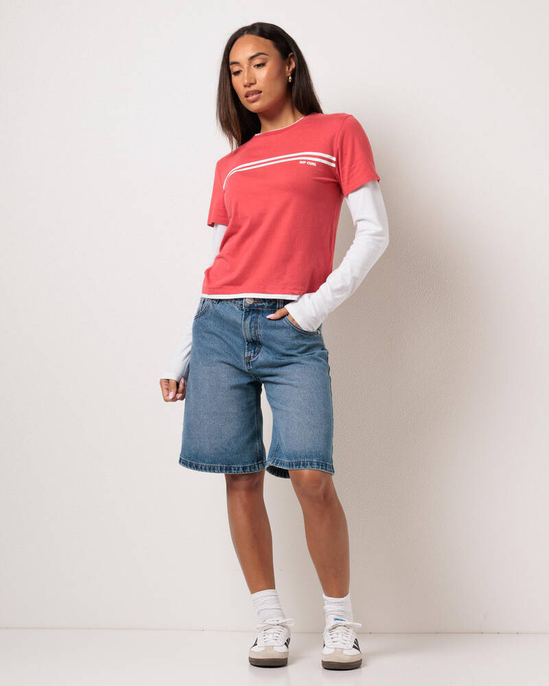 Rip Curl Surf Revival Layered Long Sleeve T-Shirt for Womens