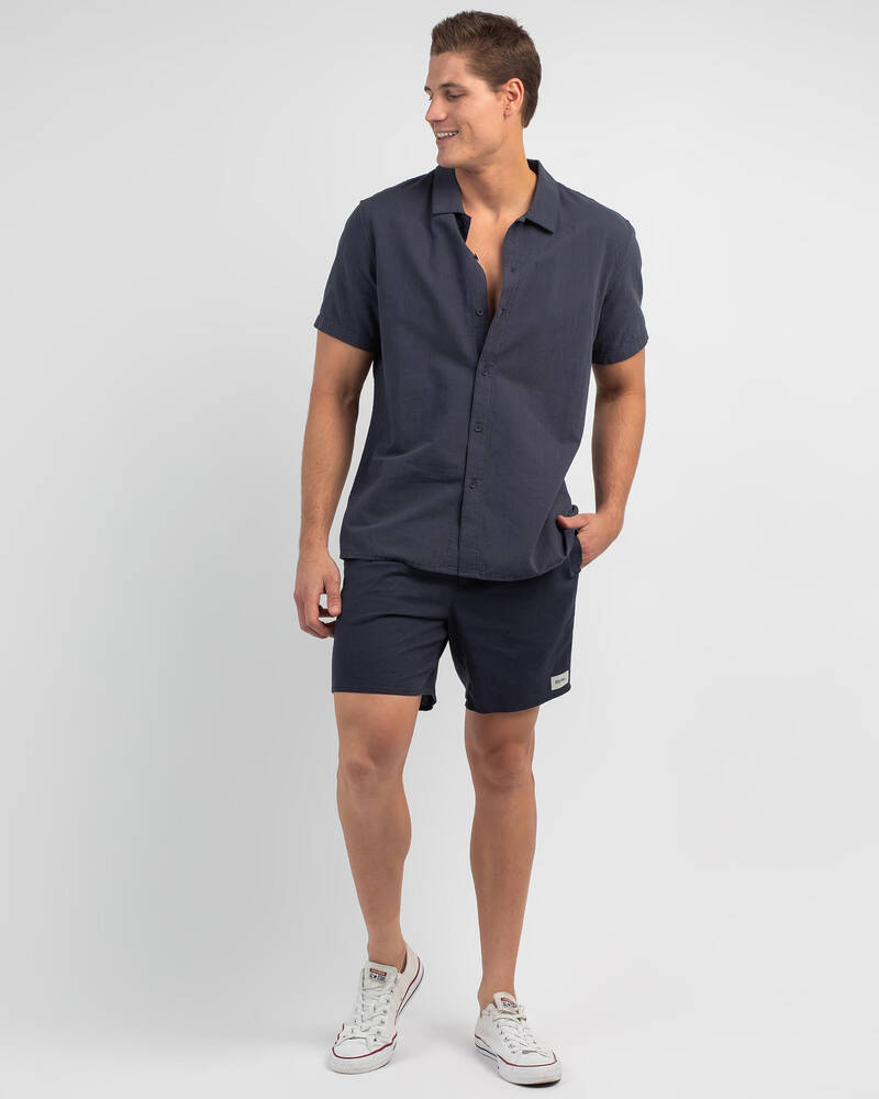 Rhythm Classic Linen Short Sleeve Shirt for Mens