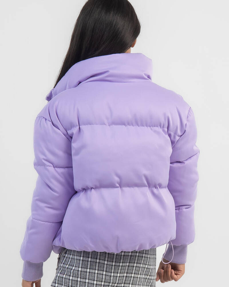 Ava And Ever Girls' Academy Puffer Jacket In Lilac - Fast Shipping ...