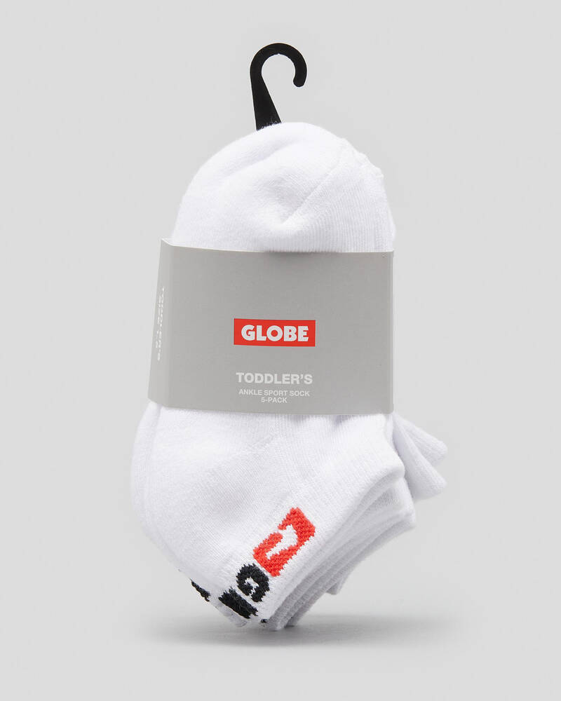 Globe Toddlers' Ankle Socks 5 Pack for Mens