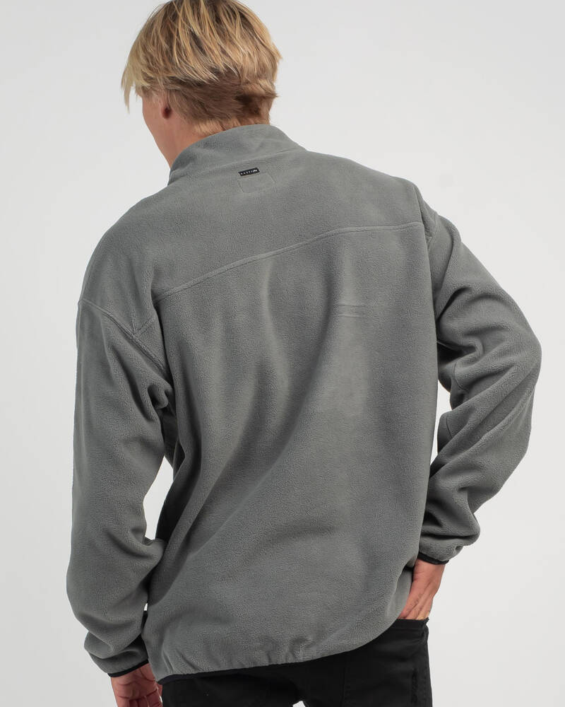 Rusty Polarized 1/4 Zip Polar Fleece Sweatshirt for Mens