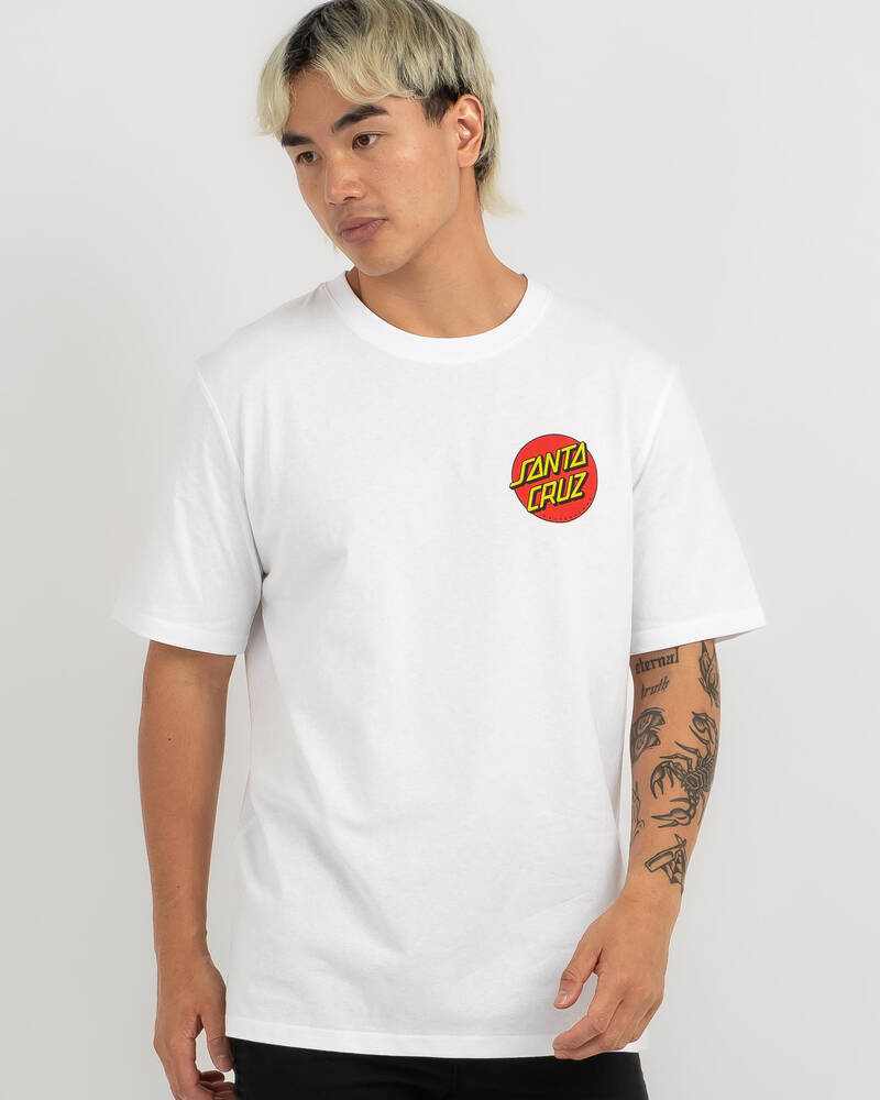 Santa Cruz Classic Dot Chest T-Shirt for Mens
