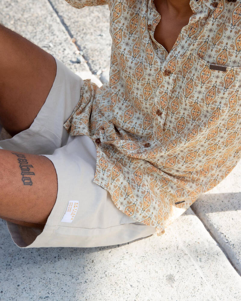 Skylark Script Short Sleeve Shirt for Mens