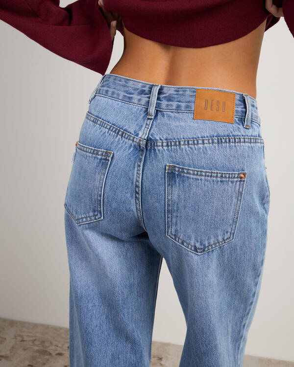 DESU Icon Straight Leg Jeans for Womens
