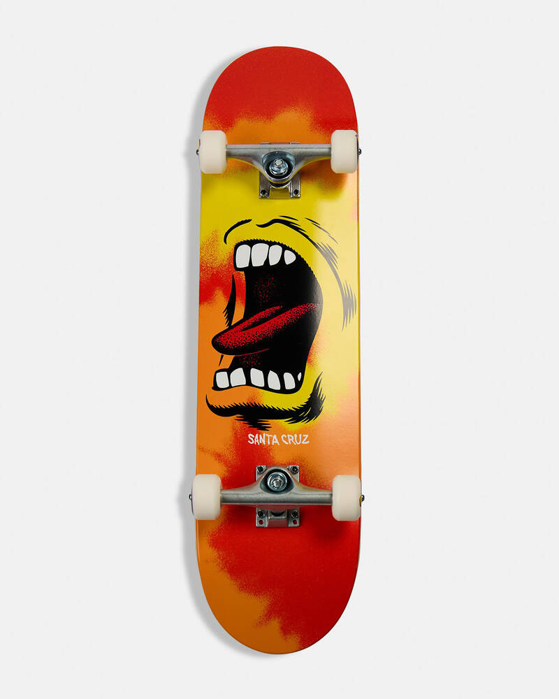 Santa Cruz Big Mouth Flame Full 8.0" Complete Skateboard for Unisex
