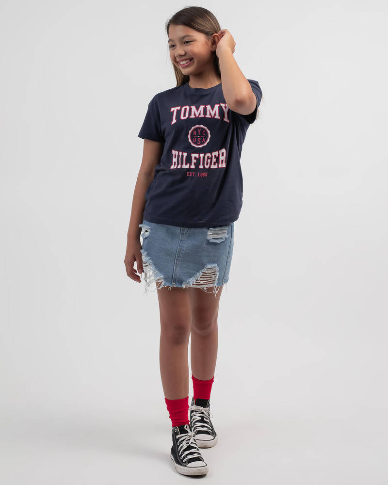 Tommy Hilfiger Girls' Varsity T-Shirt for Womens