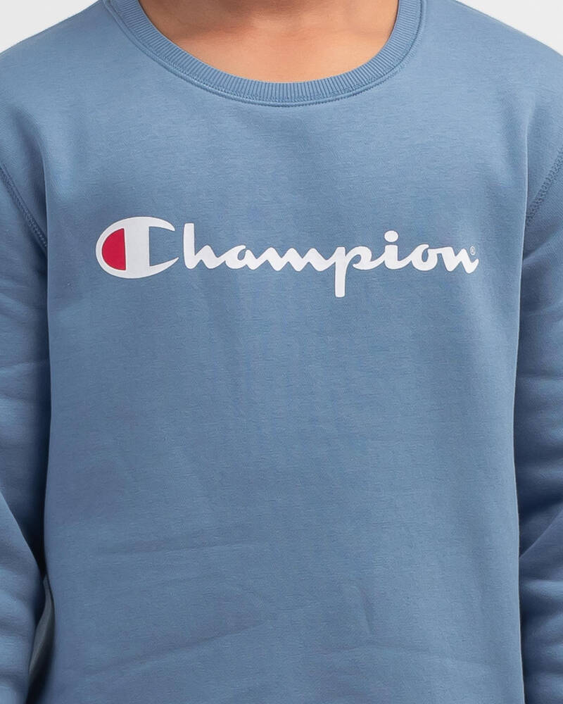 Champion Boys' Logo Crew Sweatshirt for Mens