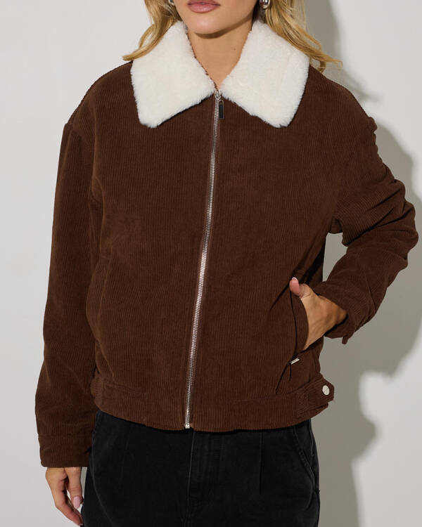 Ava And Ever Wolf Cord Jacket for Womens