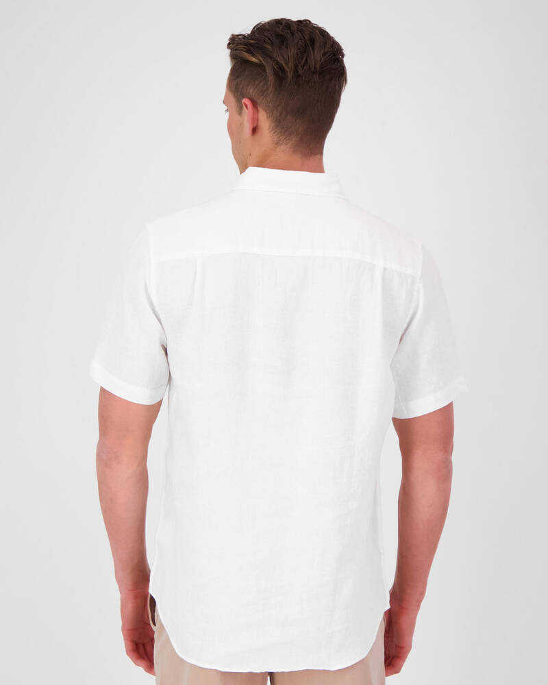 Academy Brand Hampton Linen Short Sleeve Shirt for Mens