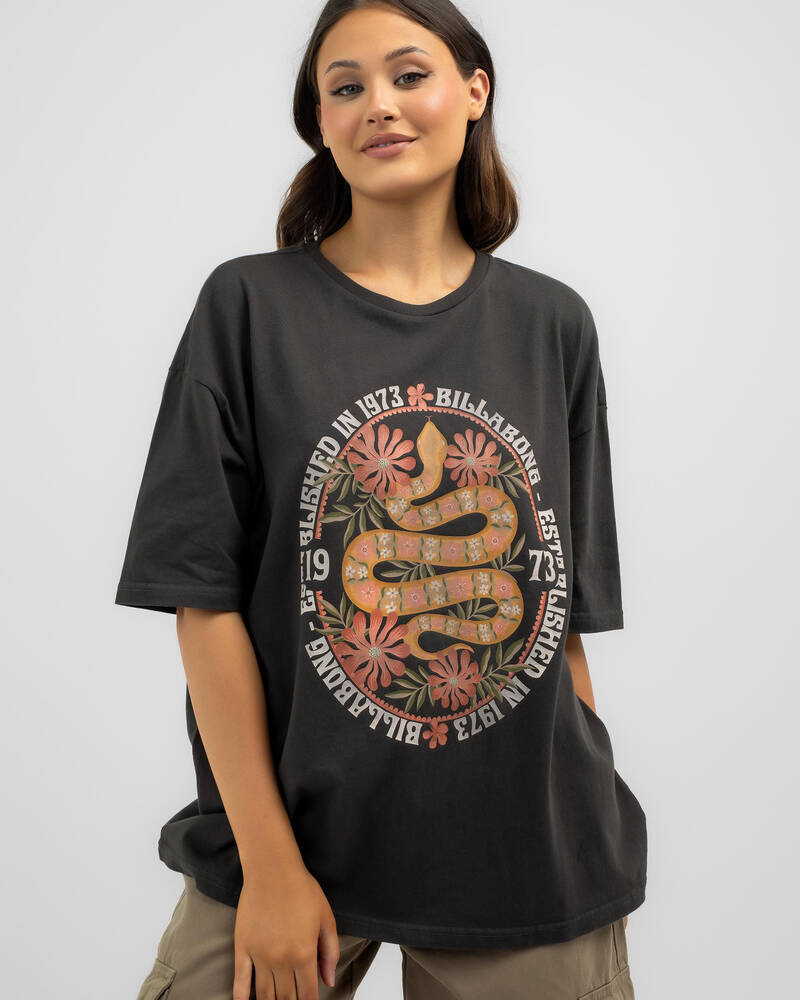 Billabong Secret Forest Oversized T-Shirt for Womens