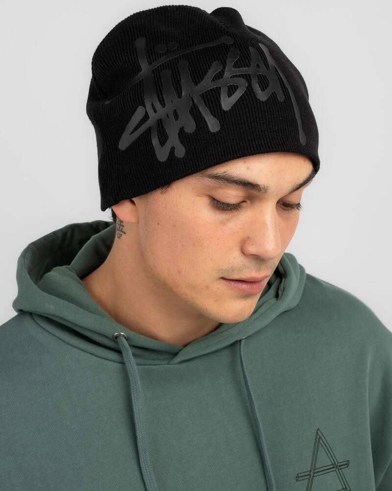 Stussy Debossed Stock Skull Beanie for Mens
